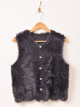 【2色展開】Meridian シャギー ニットベスト