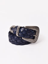 【4色展開】レザー メッシュ ウエスタンベルト