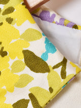 70's 花柄 切り替えデザイン ノースリーブ マキシワンピース