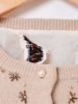 50's〜60's ビーズ刺繍 カーディガン