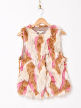 デザイン フェイクファーベスト