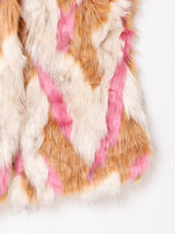 デザイン フェイクファーベスト