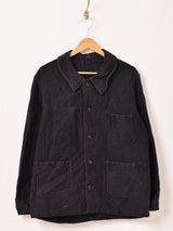 50's〜60’s "LABOUREUR" Black Moleskin Work Jacket