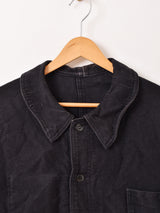 50's〜60’s "LABOUREUR" Black Moleskin Work Jacket
