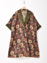 ゴブラン織り ドルマンスリーブ ロングコート