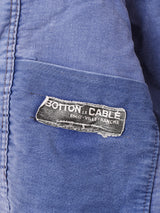 60's "BOTTON LE CABLE" Moleskin Work Jacket