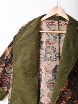 ゴブラン織り ドルマンスリーブ ロングコート