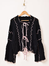 【3色展開】Meridian フレアスリーブ メロウ カーディガン