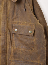 70's~80's Barbour 1Warrant ”Solway Zipper” Waxed Jacket