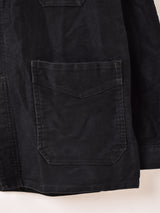 30's〜40's "TRIM" Black Moleskin Work Jacket