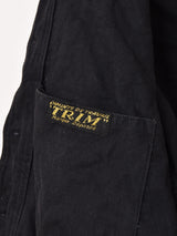 30's〜40's "TRIM" Black Moleskin Work Jacket
