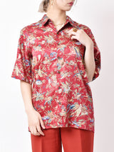 reyn spoonerフィッシュパターン総柄 ハワイアンシャツ