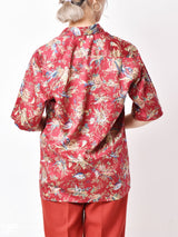 reyn spoonerフィッシュパターン総柄 ハワイアンシャツ