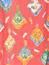 スカーフモチーフ総柄 長袖シャツ