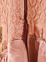 タペストリー 切り替え ノースリーブ ロングドレス