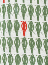 【2色展開】Emerald Motel バード柄 半袖 オープンカラーシャツ