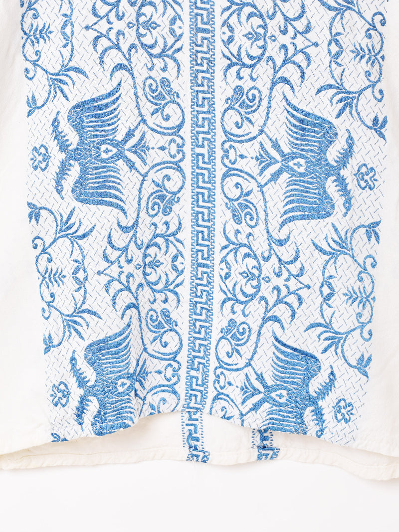ギリシャ製 民族 刺繍 ヴィンテージシャツ