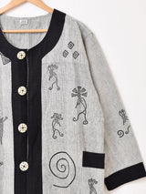 エスニック 刺繍 ジャケット