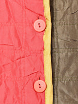 クレイジーパターン キルティング シルクジャケット