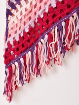 【2色展開】Elcamino フリンジ クロシェ ノースリーブ トップス