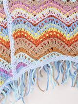 【2色展開】Elcamino クロシェ フリンジ トップス