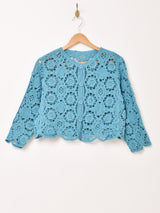 【4色展開】Meridianクロシェカーディガン