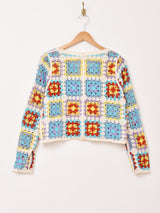 【2色展開】Elcamino グラニースクエア コットン カーディガン