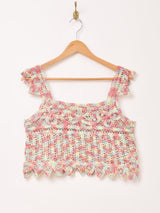 【3色展開】Elcamino マーブル コットンニット キャミソール