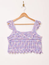 【3色展開】Elcamino マーブル コットンニット キャミソール