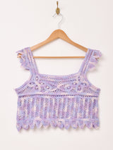 【3色展開】Elcamino マーブル コットンニット キャミソール