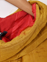 クレイジーパターン キルティング シルクジャケット