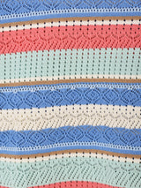 Elcamino マルチボーダー 半袖 セーター