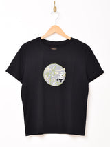 【2色展開】 オリエンタル パンダ 刺繍入り Tシャツ