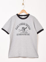 【2色展開】 プリント リンガーTシャツ「BLACK POWDER HUNTING」
