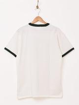 【2色展開】 プリント リンガーTシャツ「BLACK POWDER HUNTING」