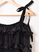 【4色展開】Meridian チュール フリル キャミソールワンピース