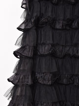 【4色展開】Meridian チュール フリル キャミソールワンピース