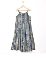 【2色展開】Emerald Motel 総柄 レーヨン キャミソールワンピース