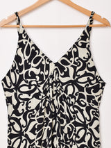 【4色展開】Emerald Motel 総柄 バックリボン キャミソールワンピース