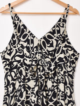 【4色展開】Emerald Motel 総柄 バックリボン キャミソールワンピース