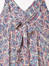 【4色展開】Emerald Motel 総柄 バックリボン キャミソールワンピース