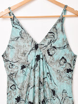 【4色展開】Emerald Motel 総柄 バックリボン キャミソールワンピース