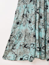 【4色展開】Emerald Motel 総柄 バックリボン キャミソールワンピース