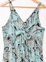 【4色展開】Emerald Motel 総柄 バックリボン キャミソールワンピース