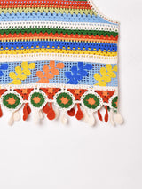 【2色展開】Elcamino ボーダー クロシェタンクトップ