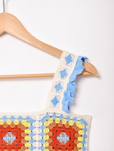 【2色展開】Meridian グラニースクエア フリルキャミソール