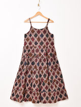 【2色展開】Emerald Motel バティックプリント ティアード キャミソールワンピース