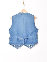 インディゴデニム ベスト