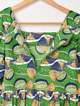 【2色展開】Emerald Motel バティックプリント ティアード 半袖ワンピース