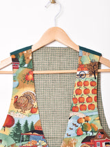 総柄 リバーシブル ベスト